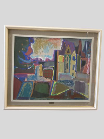Parigi, olio su masonite
