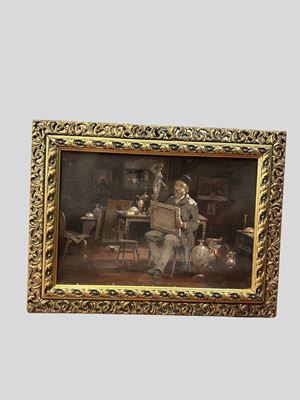 Il pittore nello studio