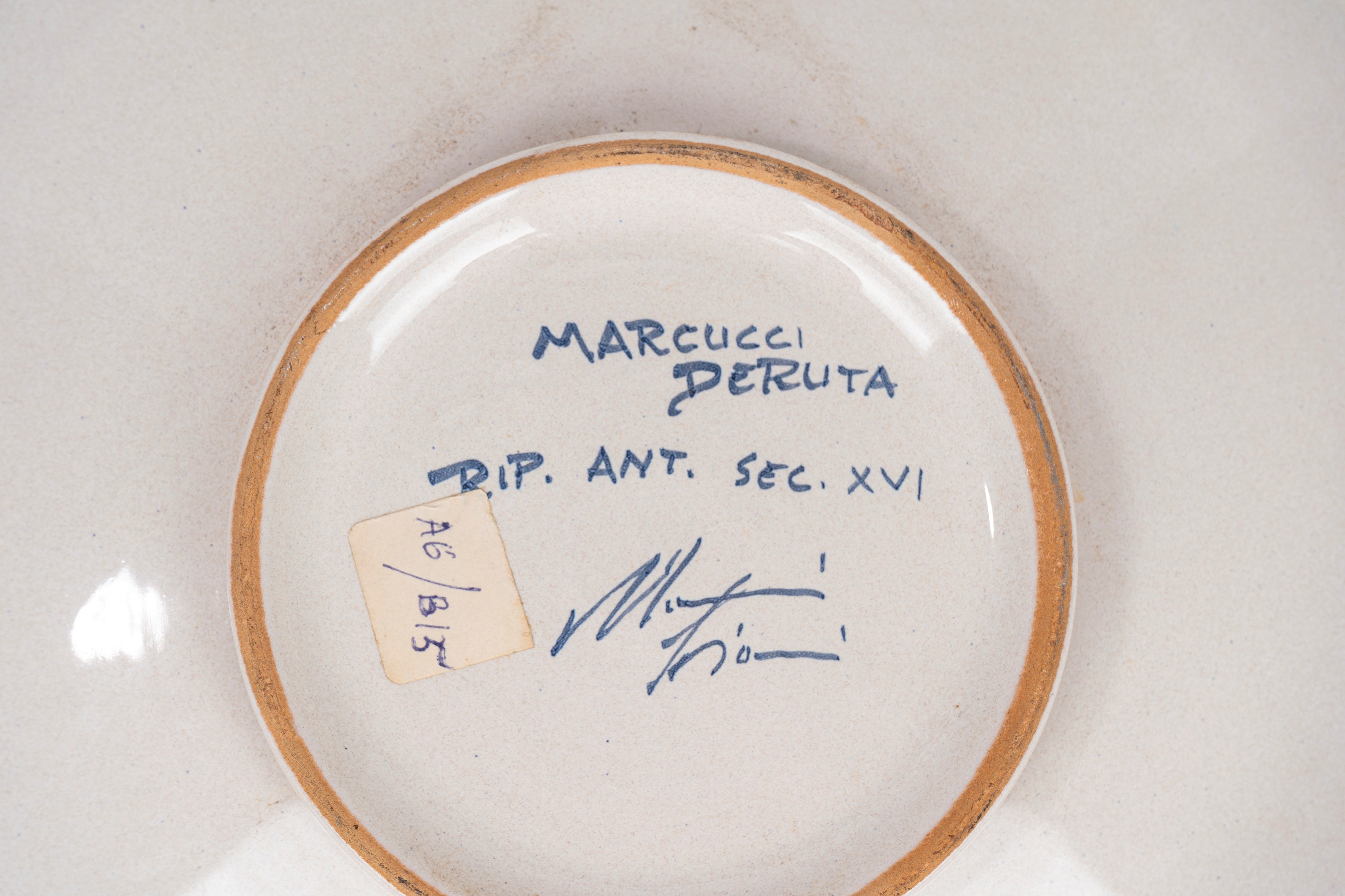 Tre Piatti in Maiolica Policroma, Secolo XX