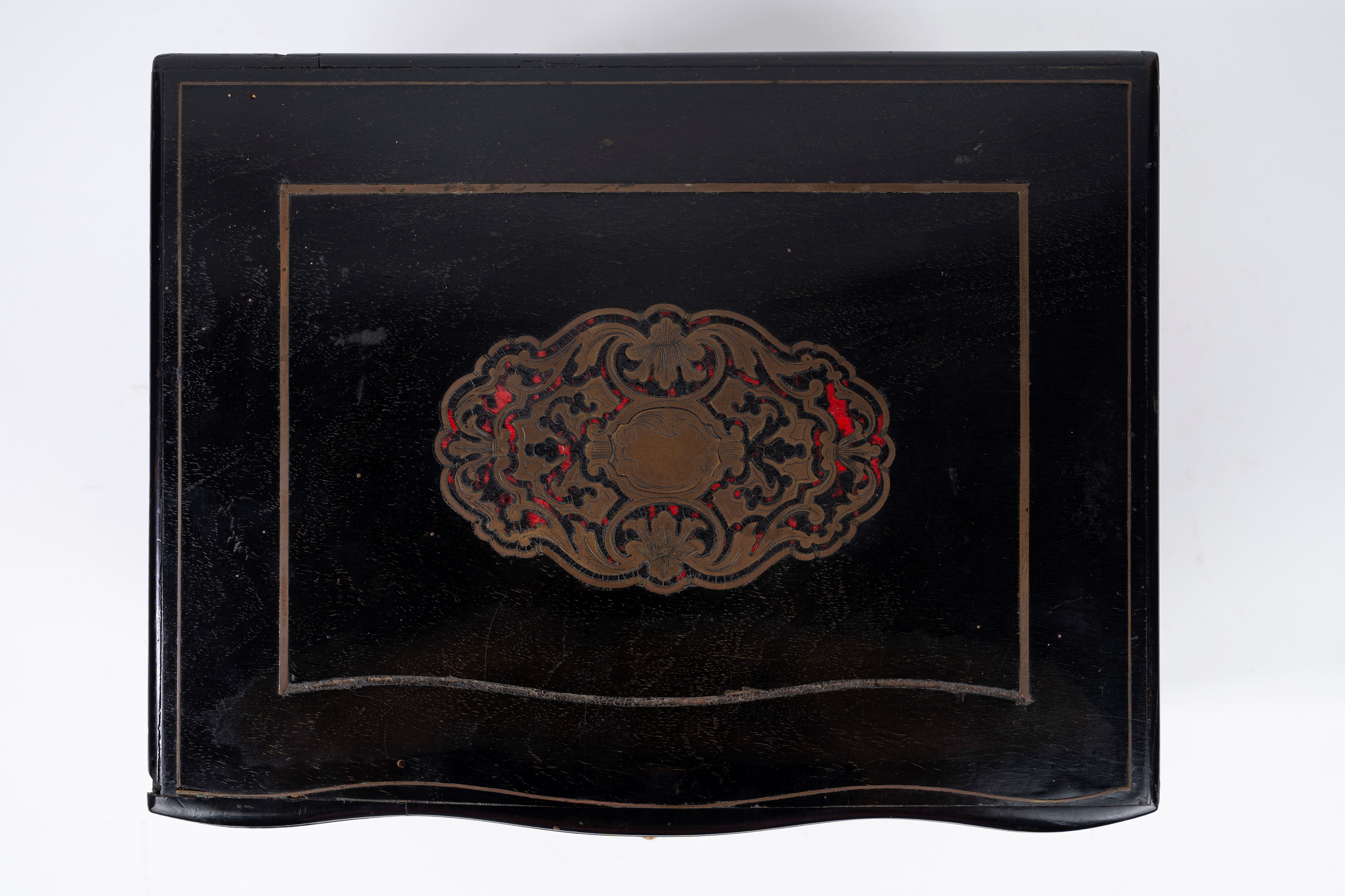 Tantalo da carrozza con servizio in cristallo di Boemia, secolo XIX