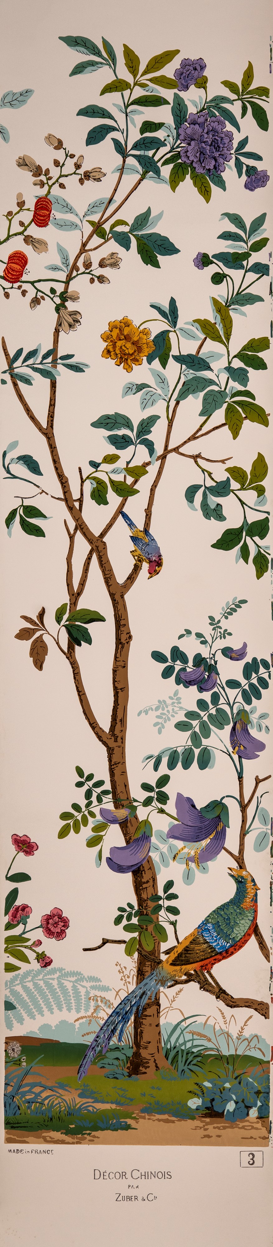 Zuber & Cie. 'Décor Chinois' Wallpaper, Serie Completa di 10 Pannelli, da un Modello del 1832