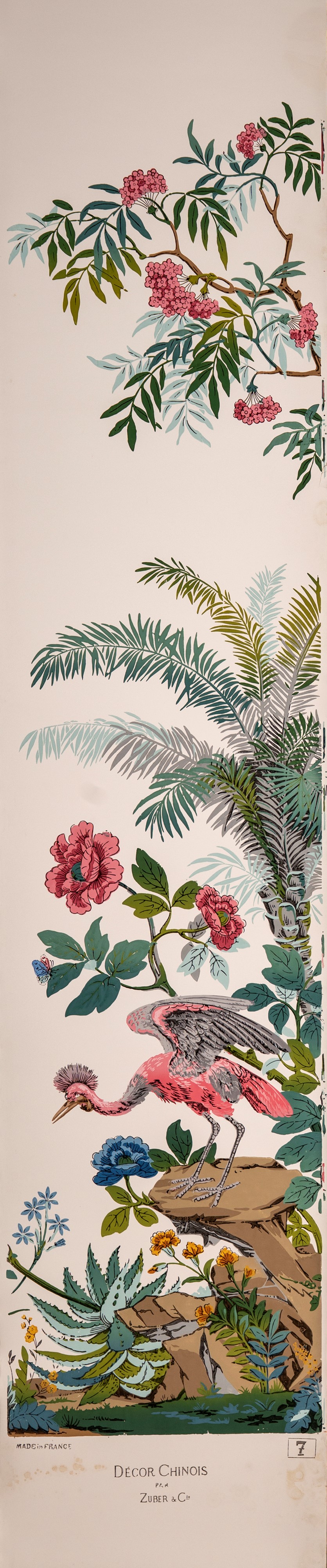 Zuber & Cie. 'Décor Chinois' Wallpaper, Serie Completa di 10 Pannelli, da un Modello del 1832