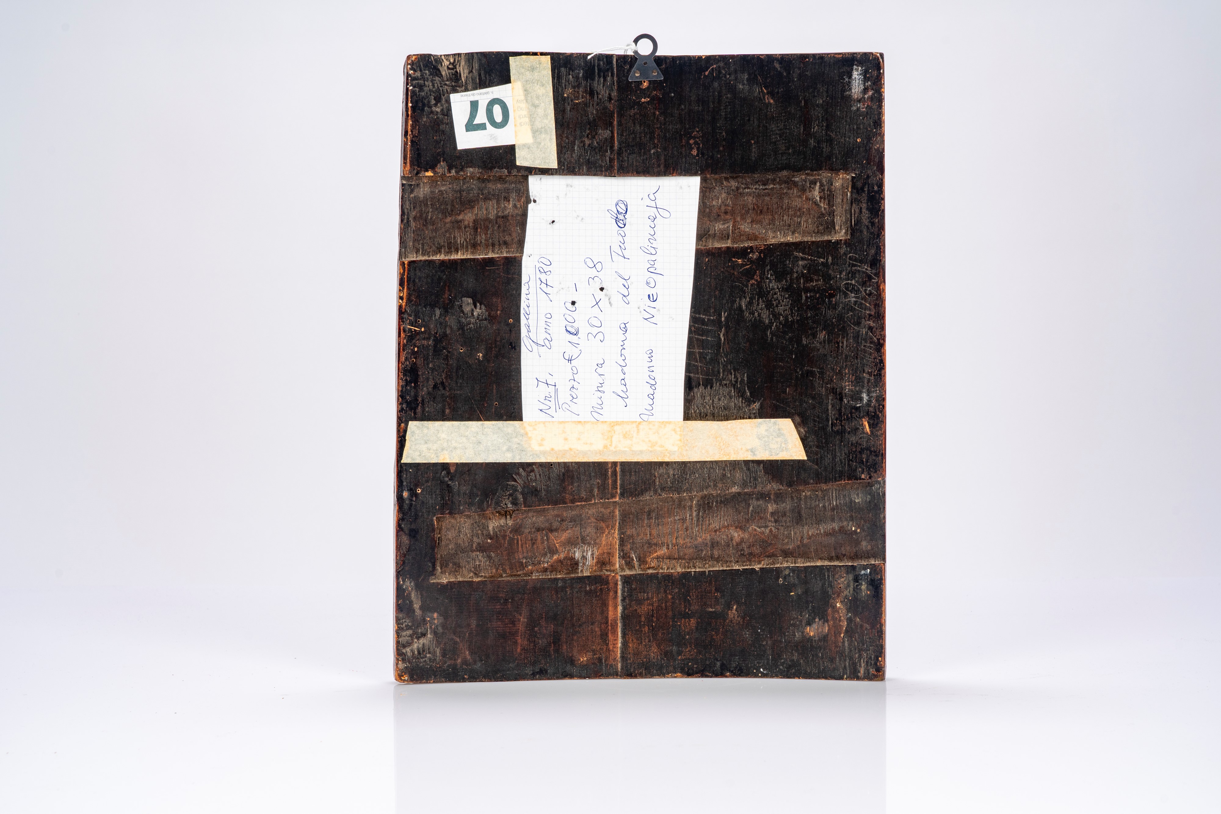 Icona su tavola raffigurante la Madonna del Roveto ardente. Russia, XIX secolo