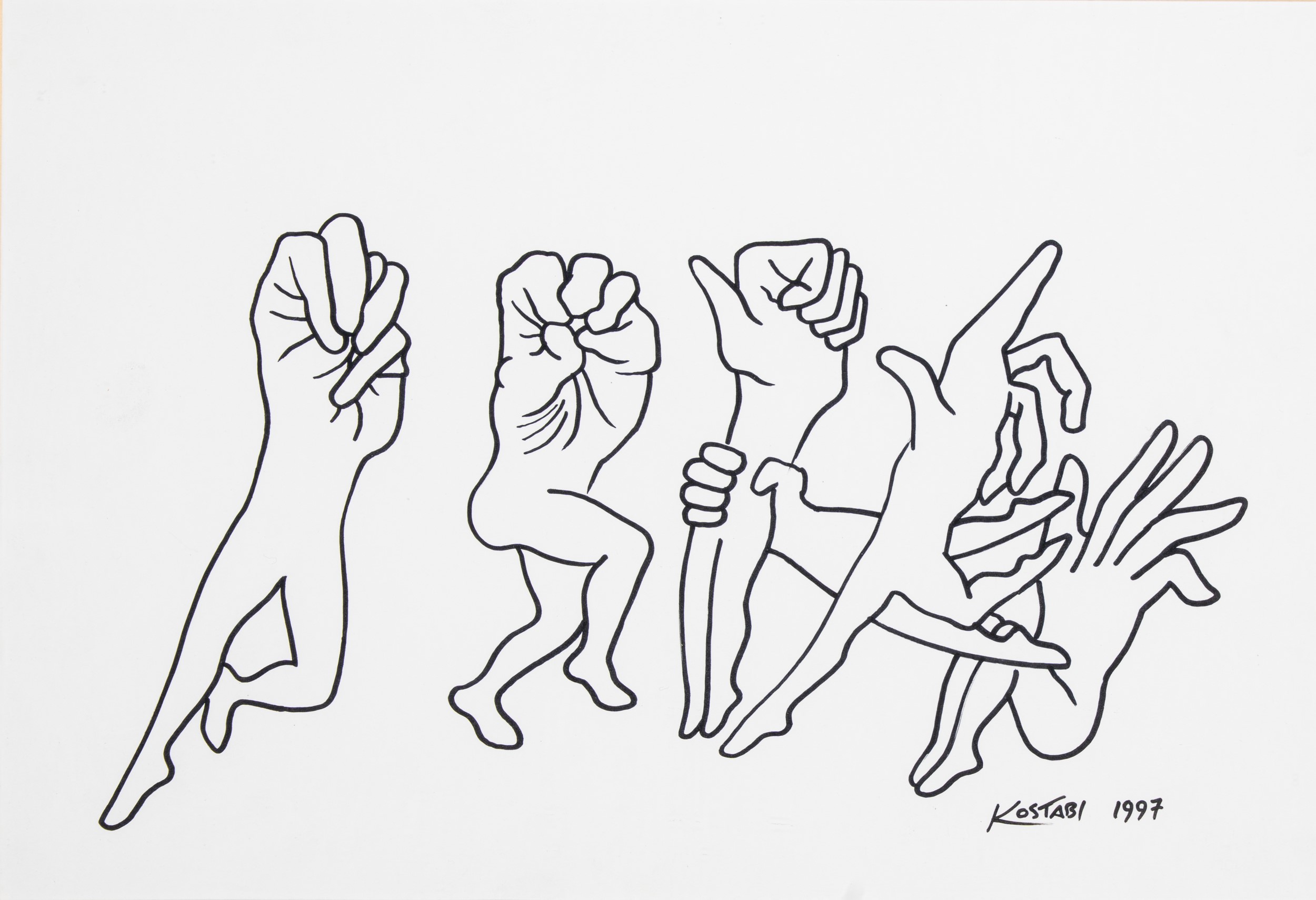 Mark Kostabi - Hand Job 1997 | Tout de Suite / Arte Moderna e