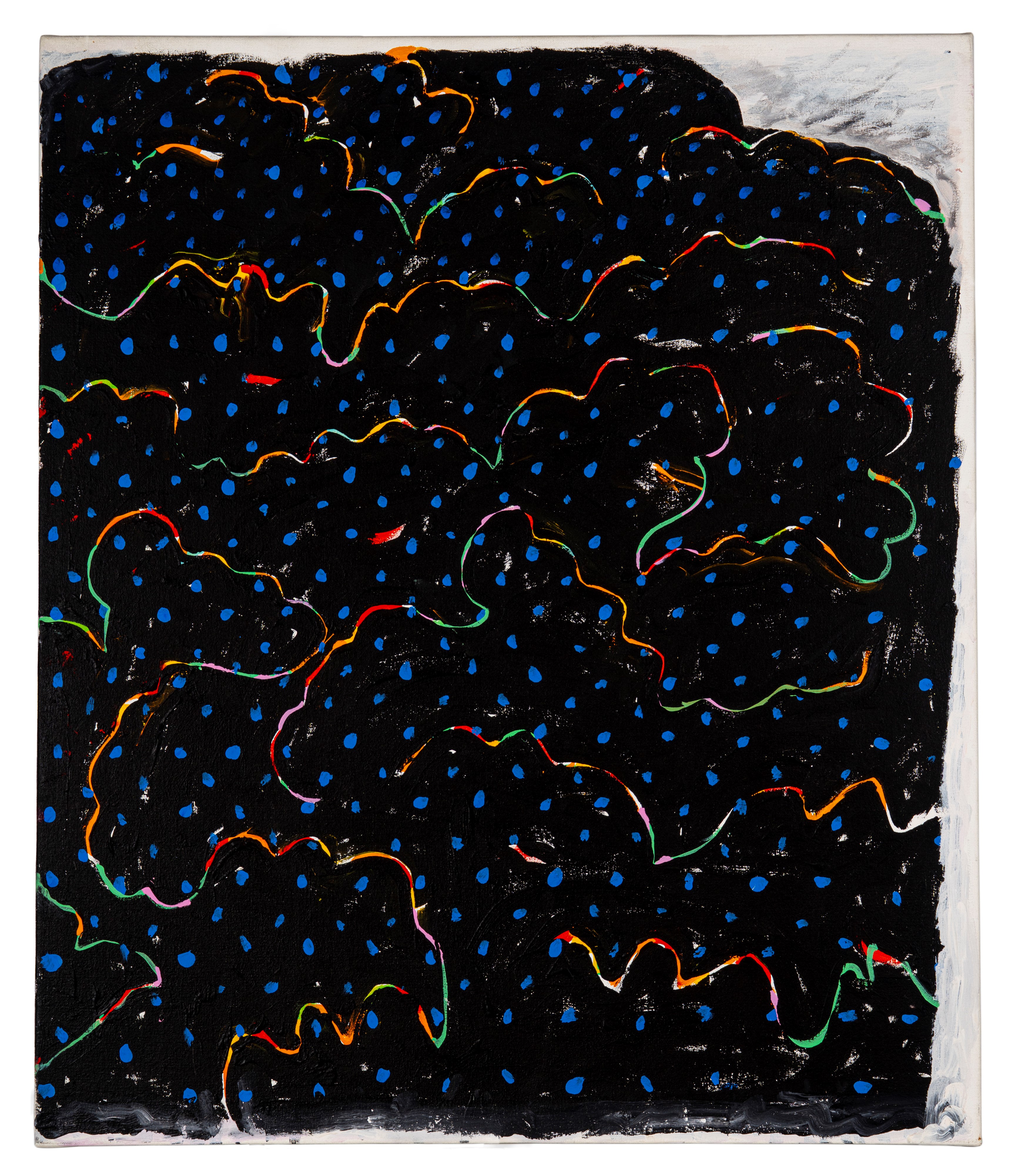 Robert Rahway Zakanitch - Grackle - Trittico acrilico su tela