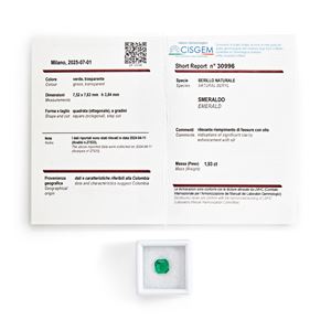 Smeraldo Colombia in cartina ct 1,93