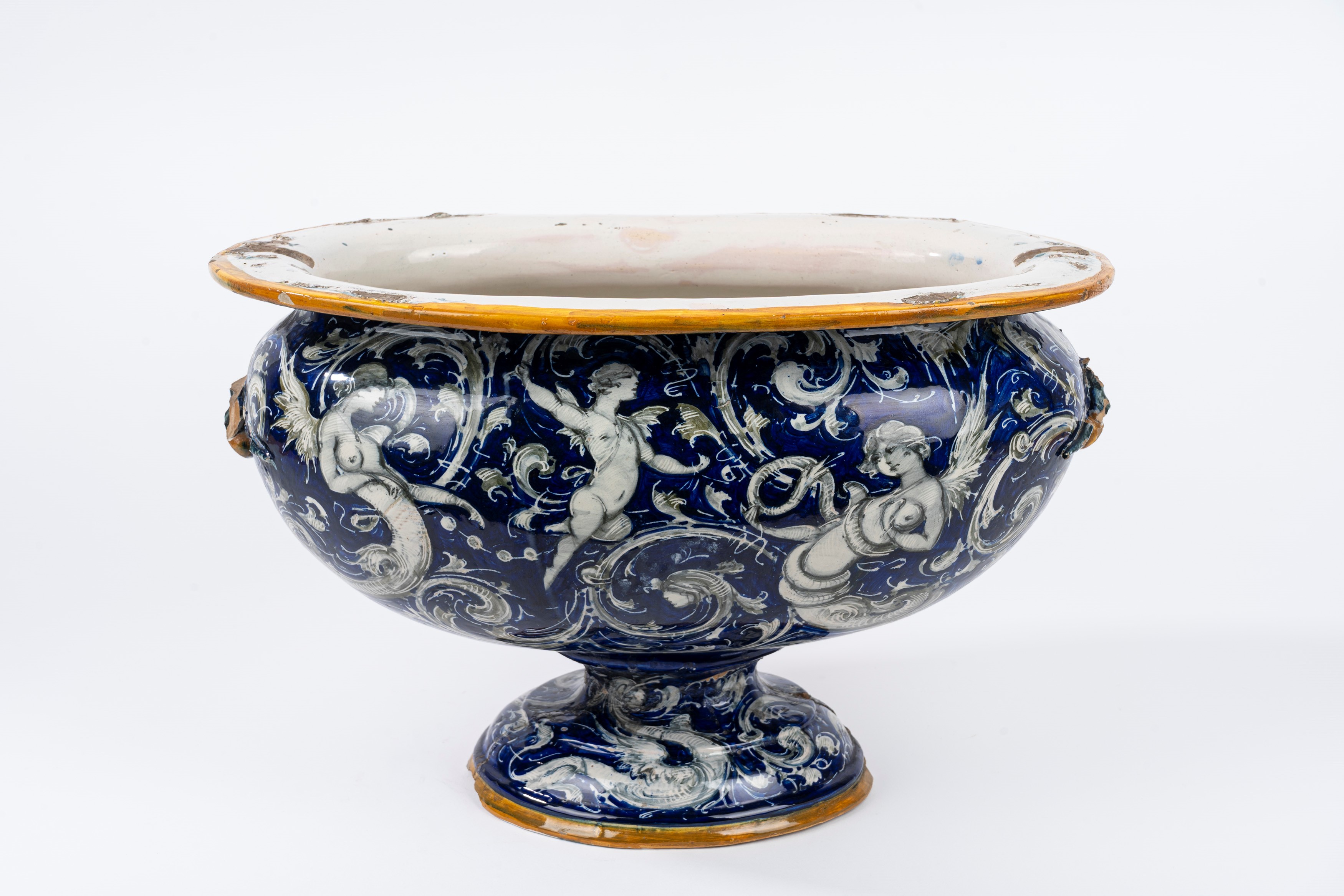 Vaso in Maiolica Policroma, Molaroni Pesaro
