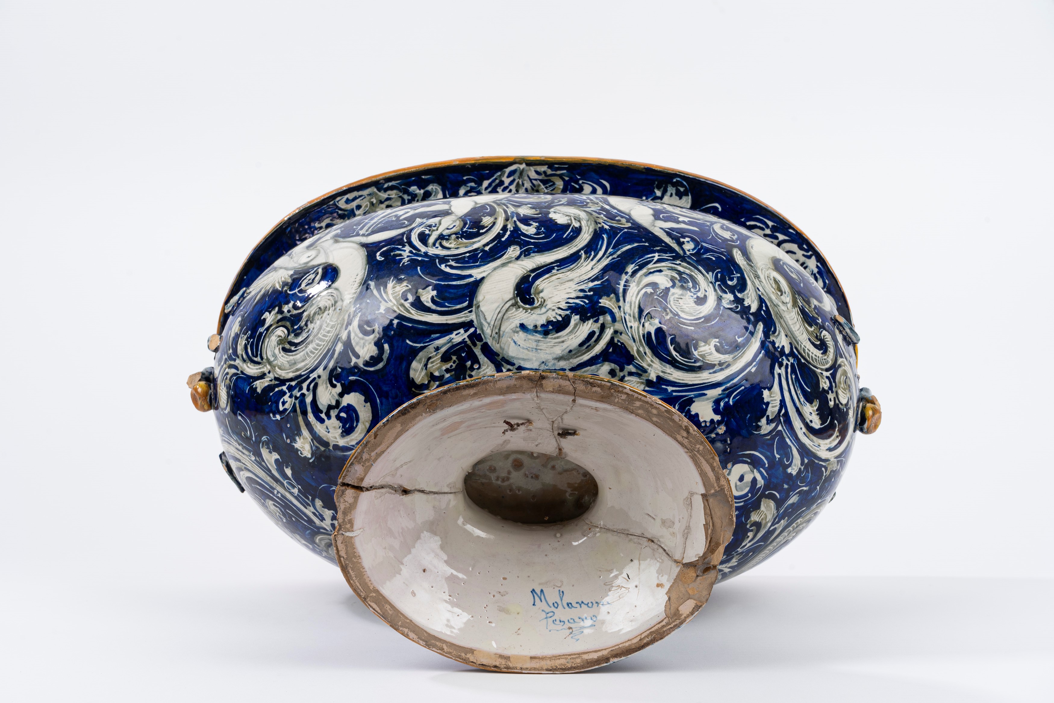 Vaso in Maiolica Policroma, Molaroni Pesaro