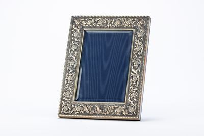 Cornice porta fotografia, argento 925, Italia XX secolo