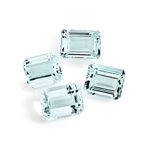 Lot of aquamarines in paper for a total of 24.10 ct