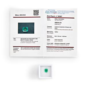 Smeraldo Colombia in cartina ct 1,68