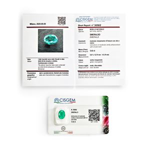 Smeraldo Colombia in cartina ct 5,42