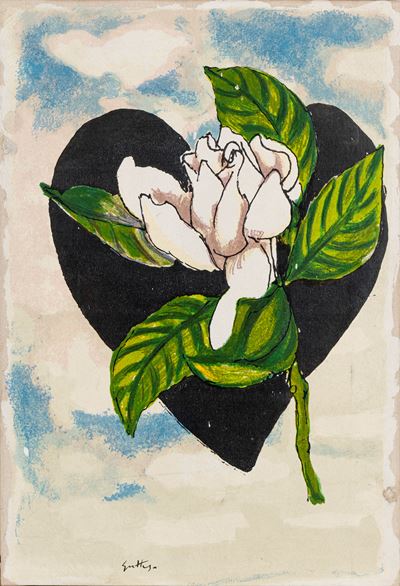 Gardenia, serigrafia a colori su tela, es. 106/120 H.C.