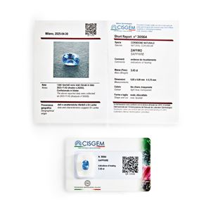 Zaffiro Ceylon in blister ct 3,43