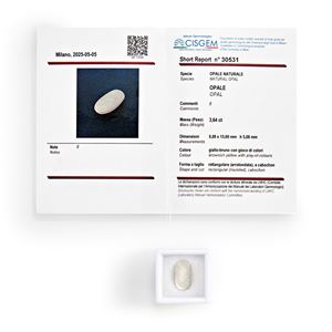 Lotto di due opali in cartina per totale ct 8,00