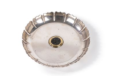 Svuotatasche in argento 925 con moneta romana di Crispus Caesar