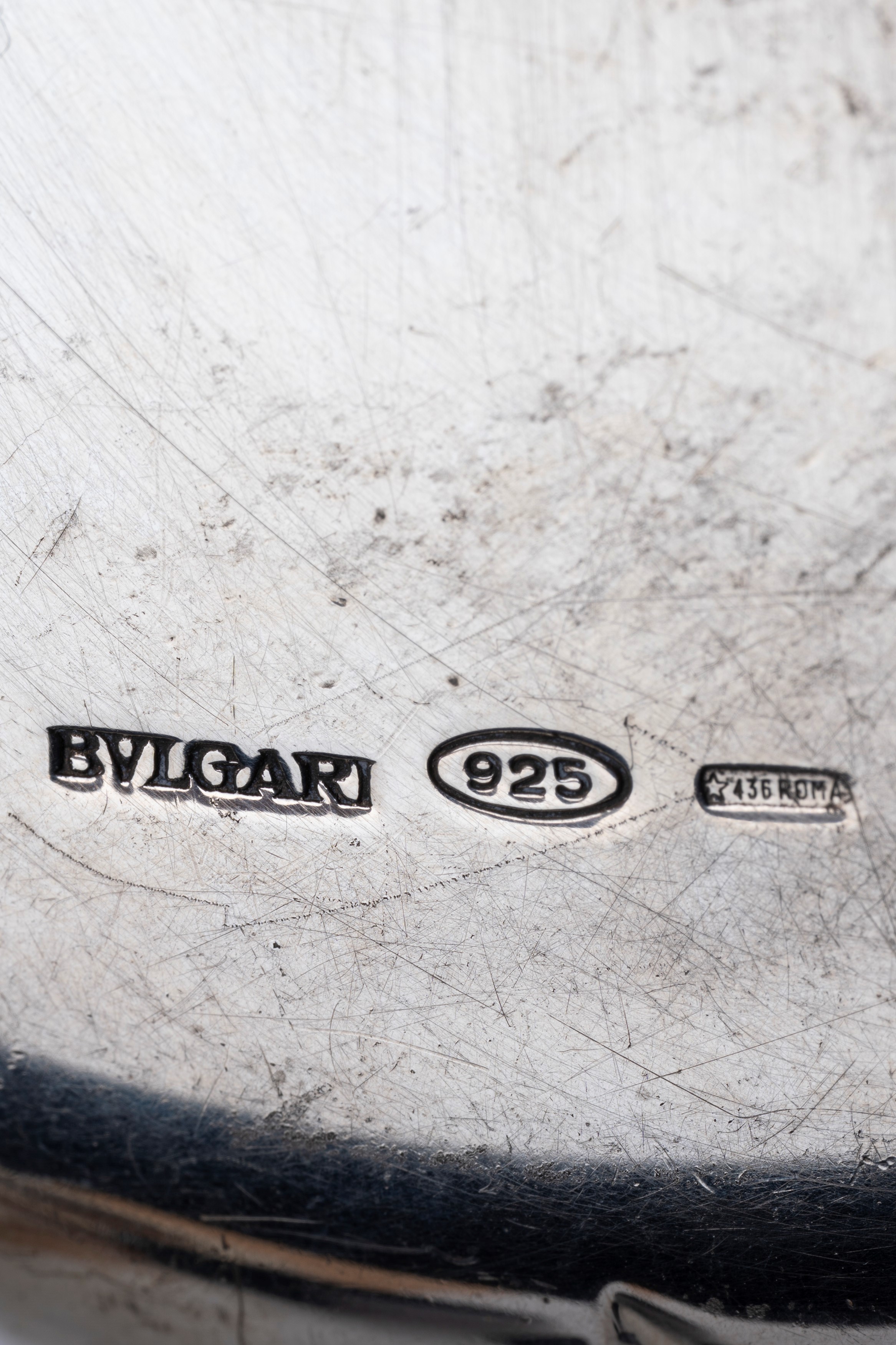 Bulgari - Svuotatasche in argento 925 con moneta romana di Crispus Caesar