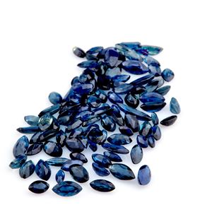 Lotto di zaffiri in cartina per totale ct 25,51