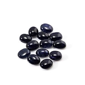 Lotto di zaffiri in cartina per totale ct 122,43