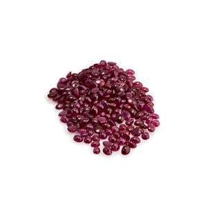 Lot of rubies in paper for a total of 51.00 ct