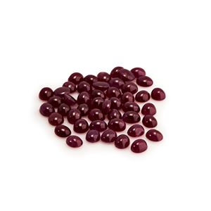 Lot of rubies in paper for a total of 45.63 ct