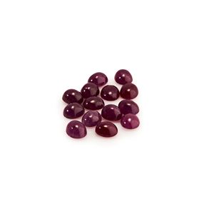 Lot of rubies in paper for a total of 21.84 ct