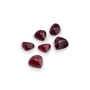 Lotto di sei tormaline rosa in cartina per totale ct 50,66