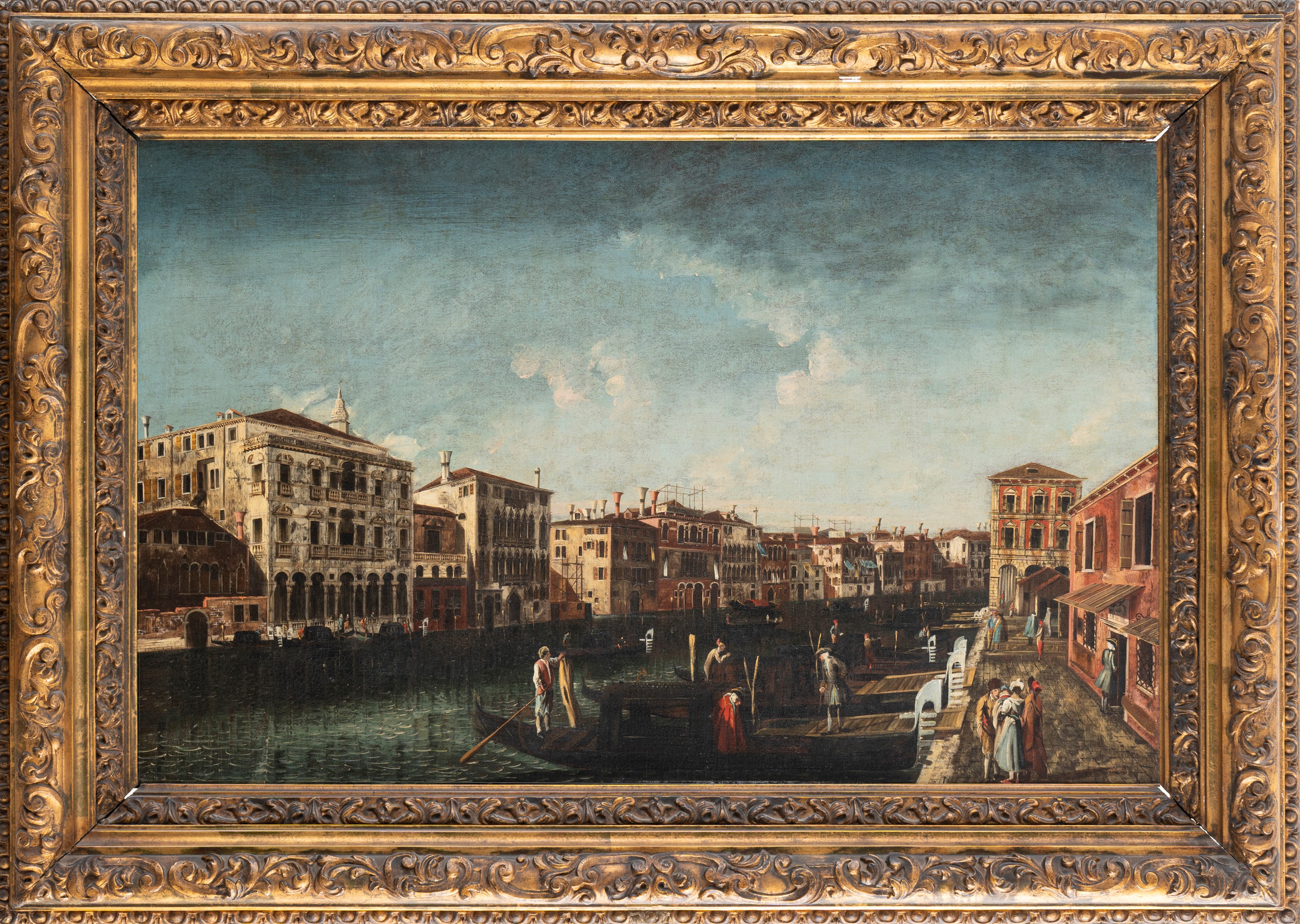 Scuola Veneta, Secolo XIX - Veduta di Venezia con il Canal Grande dal Palazzo Michiel dalle Colon...