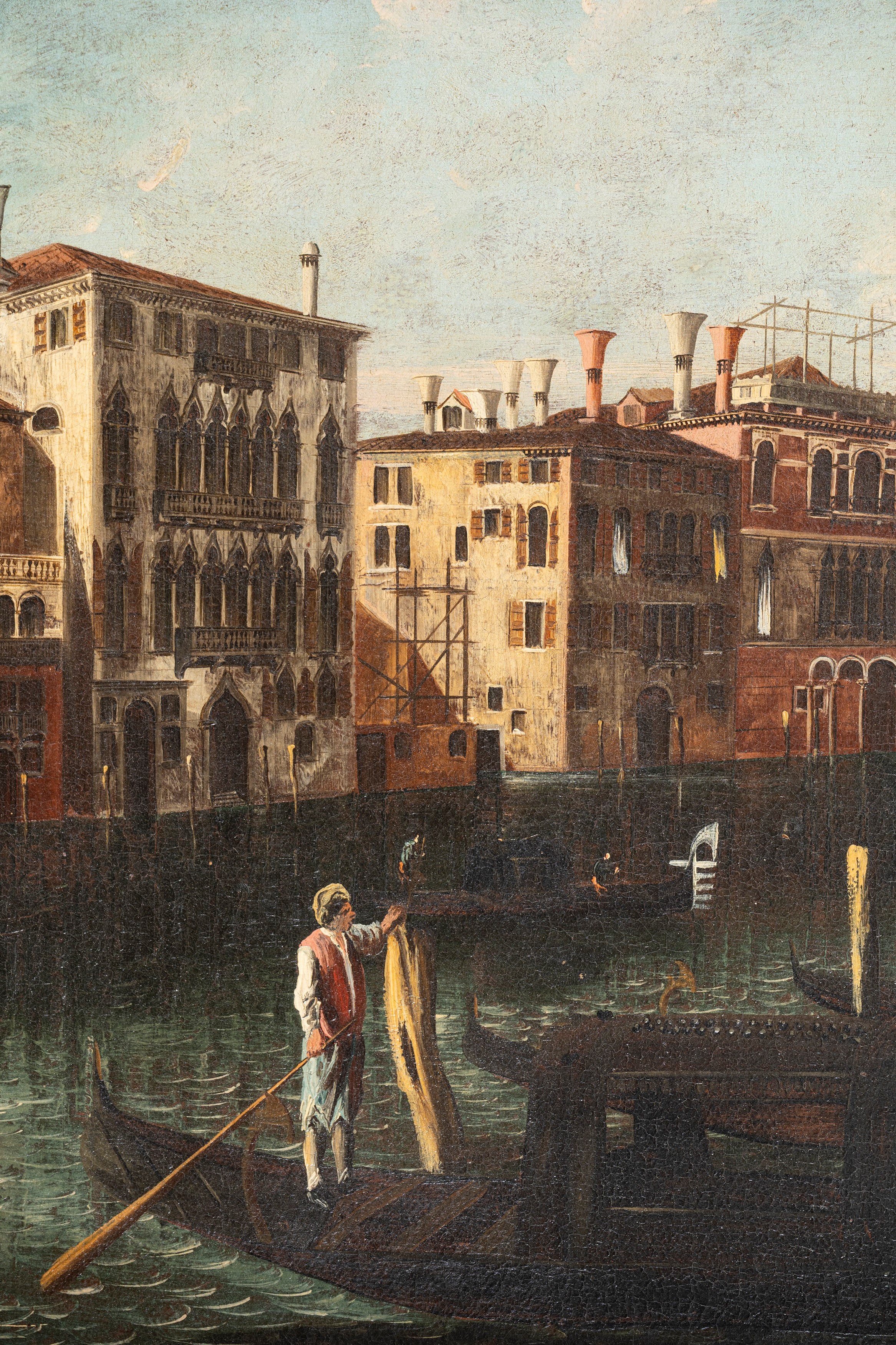 Scuola Veneta, Secolo XIX - Veduta di Venezia con il Canal Grande dal Palazzo Michiel dalle Colon...