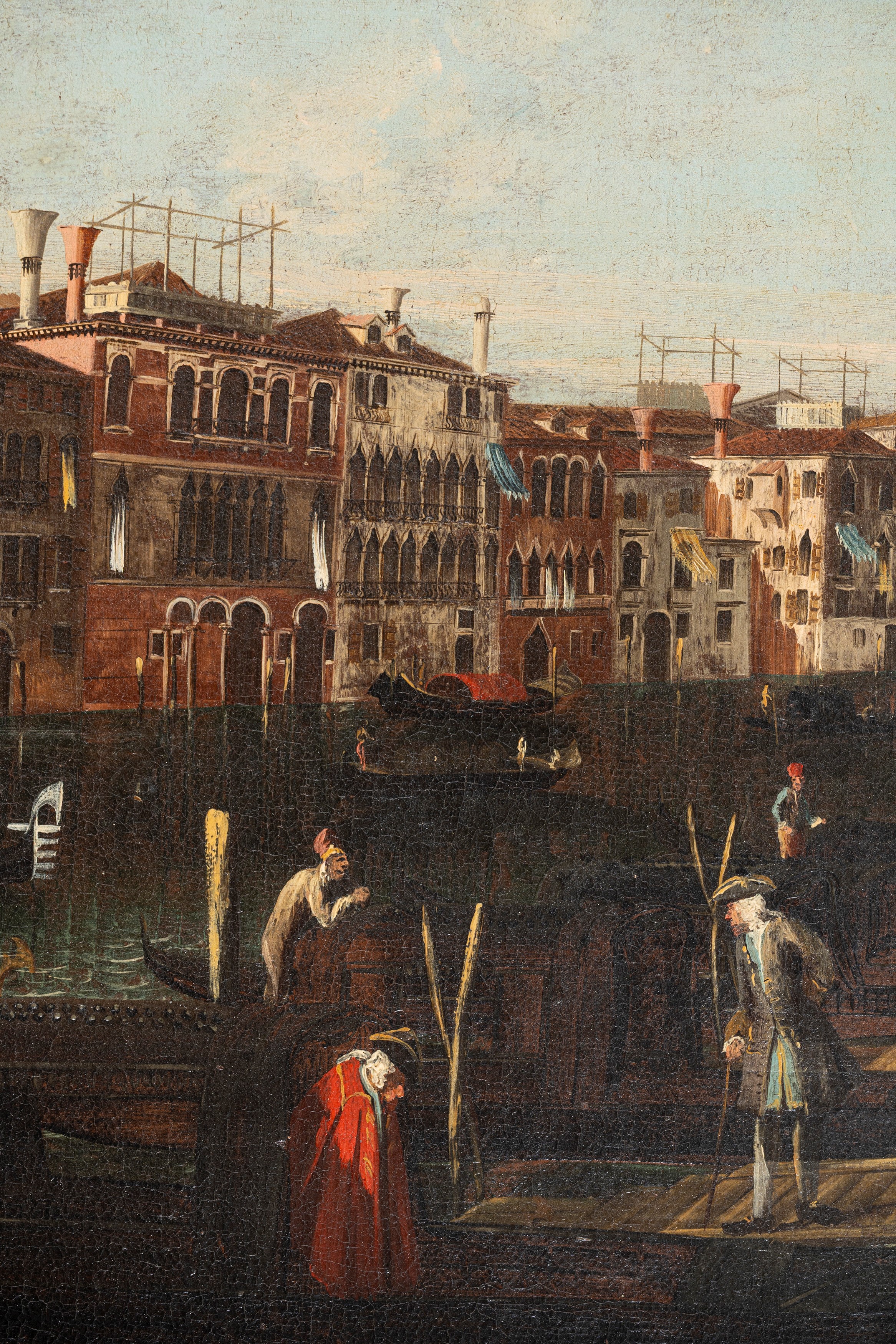 Scuola Veneta, Secolo XIX - Veduta di Venezia con il Canal Grande dal Palazzo Michiel dalle Colon...