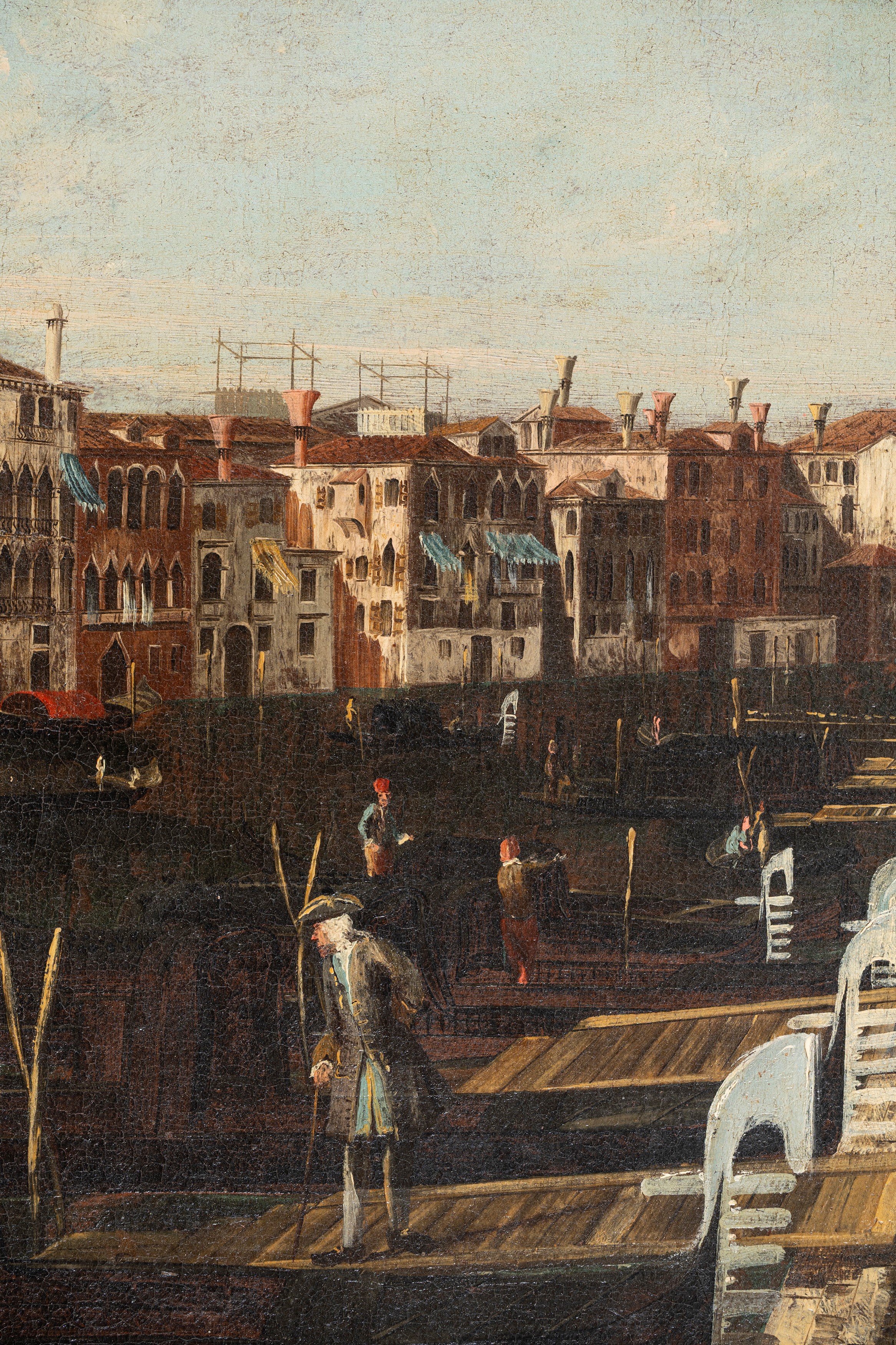 Scuola Veneta, Secolo XIX - Veduta di Venezia con il Canal Grande dal Palazzo Michiel dalle Colon...