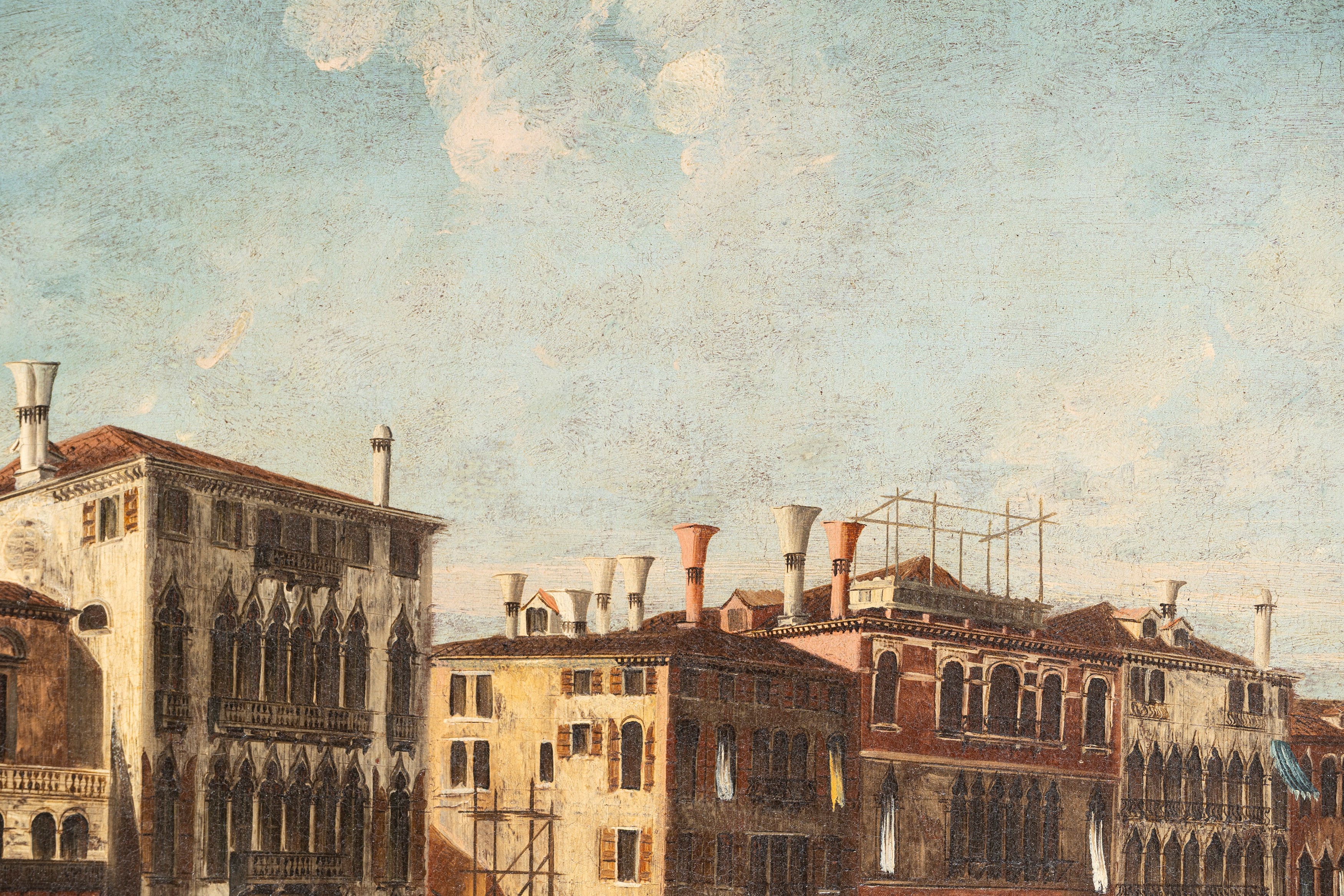 Scuola Veneta, Secolo XIX - Veduta di Venezia con il Canal Grande dal Palazzo Michiel dalle Colon...