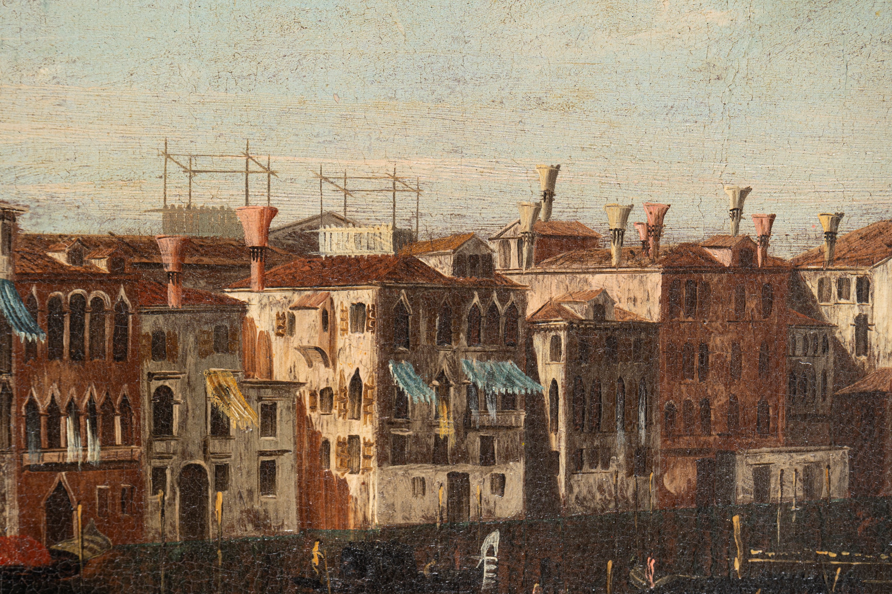 Scuola Veneta, Secolo XIX - Veduta di Venezia con il Canal Grande dal Palazzo Michiel dalle Colon...
