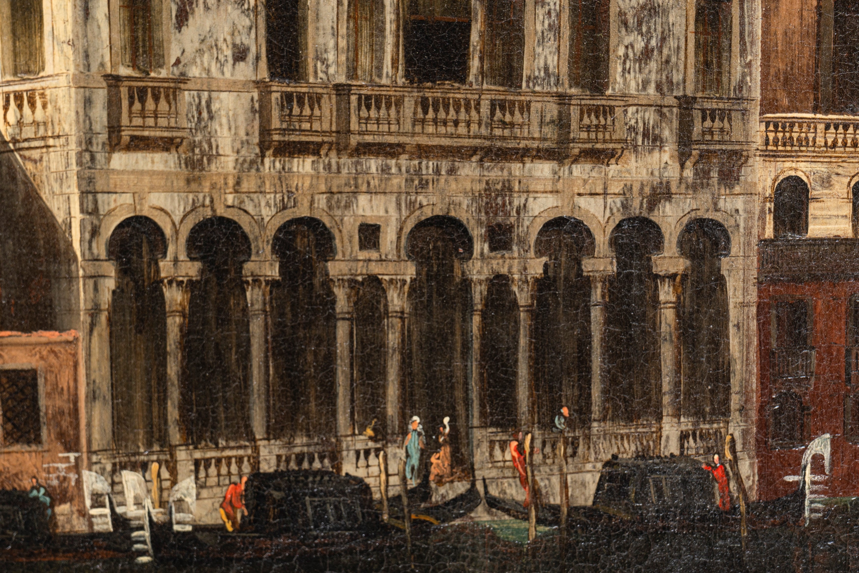 Scuola Veneta, Secolo XIX - Veduta di Venezia con il Canal Grande dal Palazzo Michiel dalle Colon...