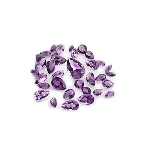 Lotto di ametiste in cartina per totale ct 56,21