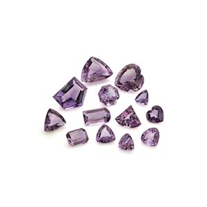 Lotto di ametiste in cartina per totale ct 280,99