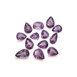 Lotto di ametiste in cartina per totale ct 339,00