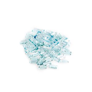 Lotto di acquemarine in cartina per totale ct 58,89