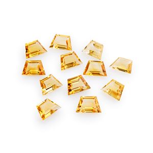 Lotto di quarzi citrini in cartina per totale ct 23,63