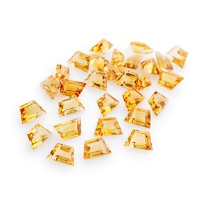 Lotto di quarzi citrini in cartina per totale ct 42,45