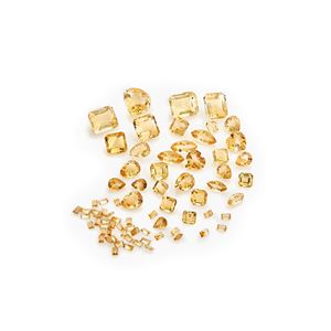 Lotto di quarzi citrini in cartina per totale ct 171,49