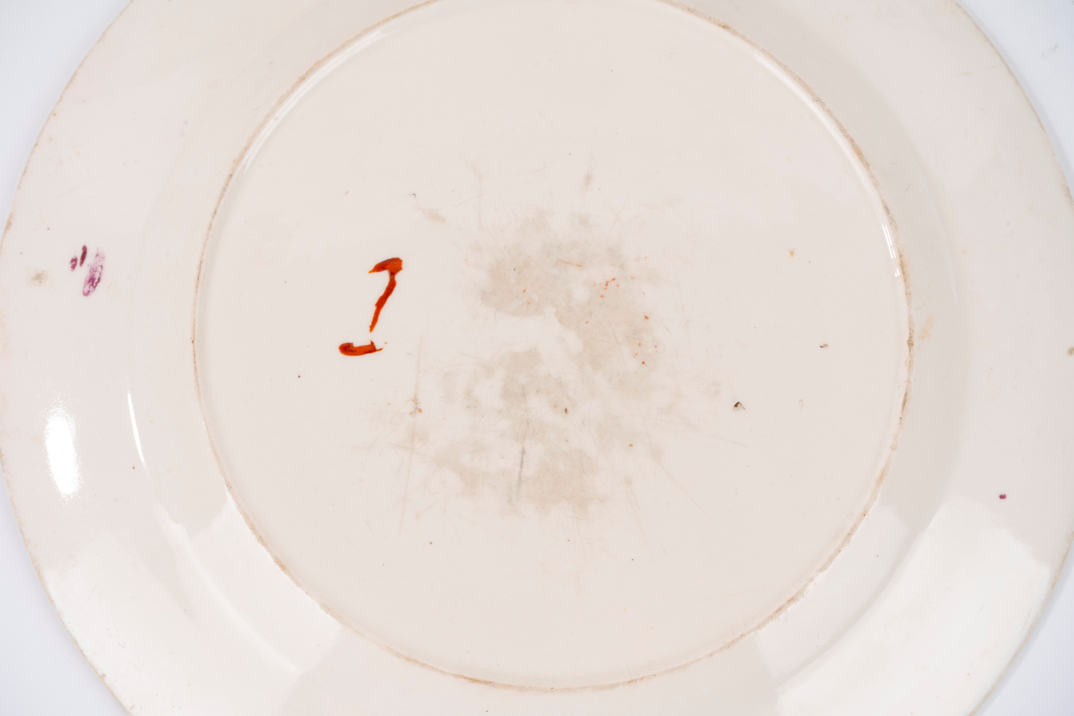 Lotto Composto da Quattro Piatti in Maiolica Policroma