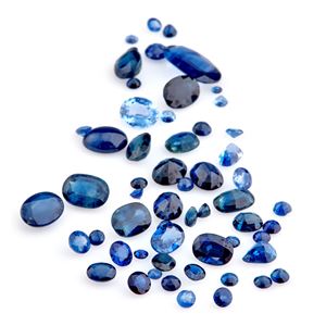 Lotto di zaffiri in cartina per totale ct 19,03