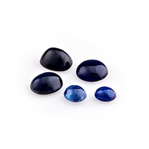 Lotto di zaffiri in cartina per totale ct 24,87