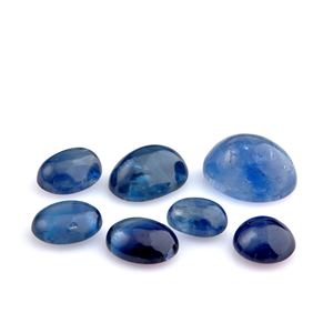 Lotto di zaffiri in cartina per totale ct 17,53