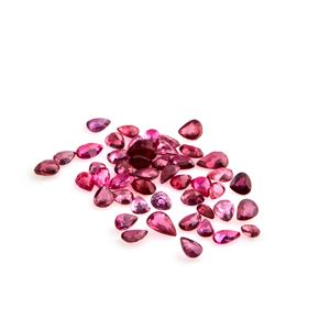 Lotto di rubini in cartina per totale ct 6,75