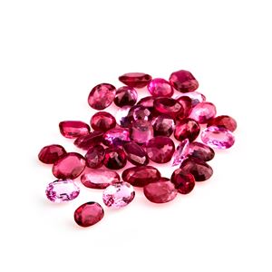 Lotto di rubini in cartina per totale ct 21,60