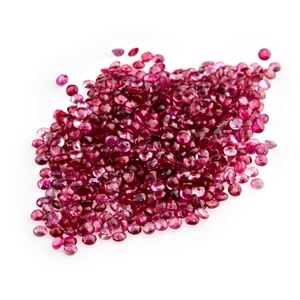 Lotto di rubini in cartina per totale ct 35,20