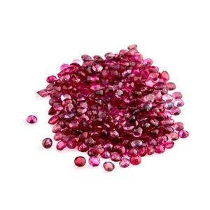 Lotto di rubini in cartina per totale ct 25,19