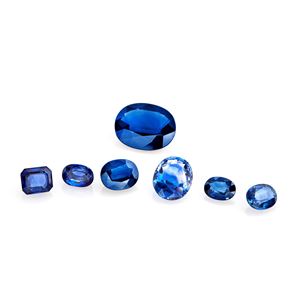 Lotto di zaffiri in cartina per totale ct 9,89